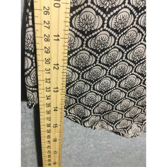 Womens Loft Blouse Flowy Sheer Tie Front Business Work Date Night Career - Picture 5 of 5